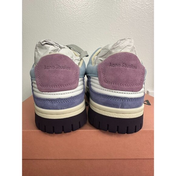 Acne Studios Low Preppy Suede Sneakers Blue Purple EU39 AD0630 - Picture 5 of 11